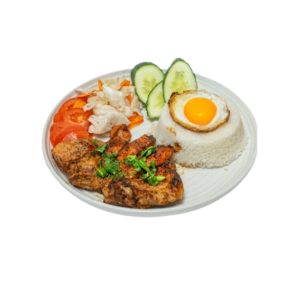 Grilled Pork Chop with Broken Rice