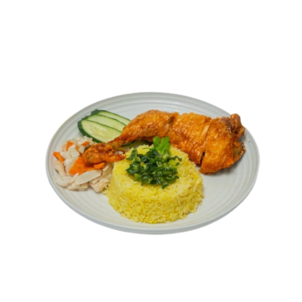 Crispy Skin Chicken With Special Rice