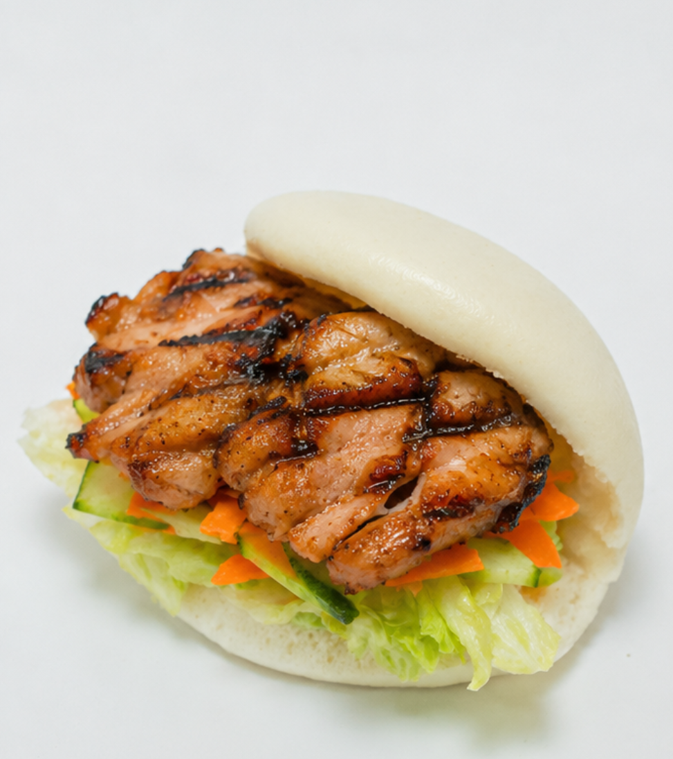 Grilled Chicken Bao Buns